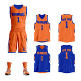 Custom Double Side Basketball Jersey Sets Sports Uniform for Men/Boys