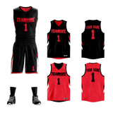 Custom Double Side Basketball Jersey Sets Sports Uniform for Men/Boys