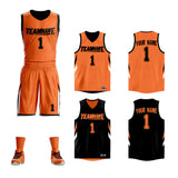 Custom Double Side Basketball Jersey Sets Sports Uniform for Men/Boys
