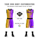 Custom Gradient Fashion Basketball Jersey Sets For Sport