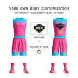 Custom Gradient Fashion Basketball Jersey Sets For Sport
