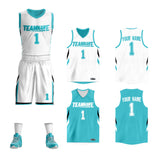 Custom Double Side Basketball Jersey Sets Sports Uniform for Men/Boys
