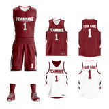 Custom Double Side Basketball Jersey Sets Sports Uniform for Men/Boys