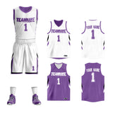 Custom Double Side Basketball Jersey Sets Sports Uniform for Men/Boys