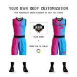 Custom Gradient Fashion Basketball Jersey Sets For Sport