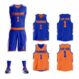 Custom Double Side Basketball Jersey Sets Sports Uniform for Men/Boys