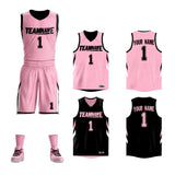 Custom Double Side Basketball Jersey Sets Sports Uniform for Men/Boys