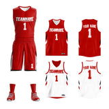 Custom Double Side Basketball Jersey Sets Sports Uniform for Men/Boys