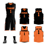 Custom Double Side Basketball Jersey Sets Sports Uniform for Men/Boys