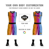 Custom Gradient Fashion Basketball Jersey Sets For Sport