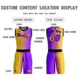 Custom Gradient Fashion Basketball Jersey Sets For Sport