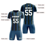 Custom Soccer Jersey Sets Player Tracksuit Outdoor Train Stripes Soft Uniform