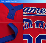 Custom Two-Button Baseball Jersey Classic Style Sport Shirts Uniforms