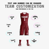 Custom Double Side Basketball Jersey Sets Sports Uniform for Men/Boys