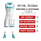 Custom Double Side Basketball Jersey Sets Sports Uniform for Men/Boys