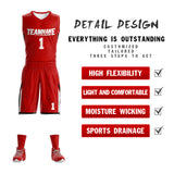 Custom Double Side Basketball Jersey Sets Sports Uniform for Men/Boys
