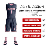 Custom Double Side Basketball Jersey Sets Sports Uniform for Men/Boys