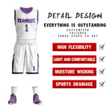 Custom Double Side Basketball Jersey Sets Sports Uniform for Men/Boys