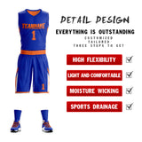 Custom Double Side Basketball Jersey Sets Sports Uniform for Men/Boys
