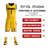 Custom Double Side Basketball Jersey Sets Sports Uniform for Men/Boys