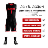 Custom Double Side Basketball Jersey Sets Sports Uniform for Men/Boys