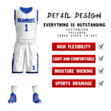 Custom Double Side Basketball Jersey Sets Sports Uniform for Men/Boys