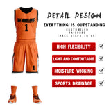 Custom Double Side Basketball Jersey Sets Sports Uniform for Men/Boys