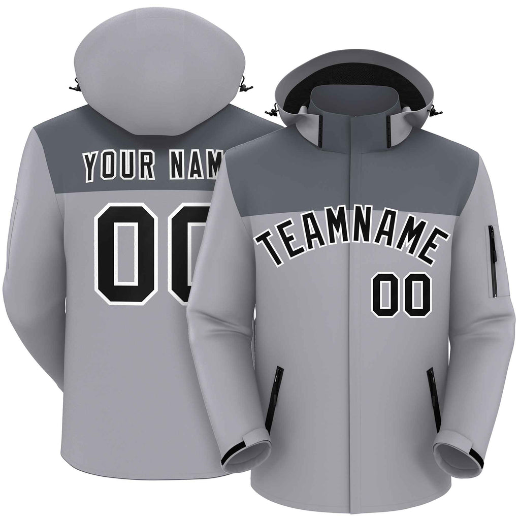 Custom Two Tone Waterproof Jacket Personalized Men Style Coat