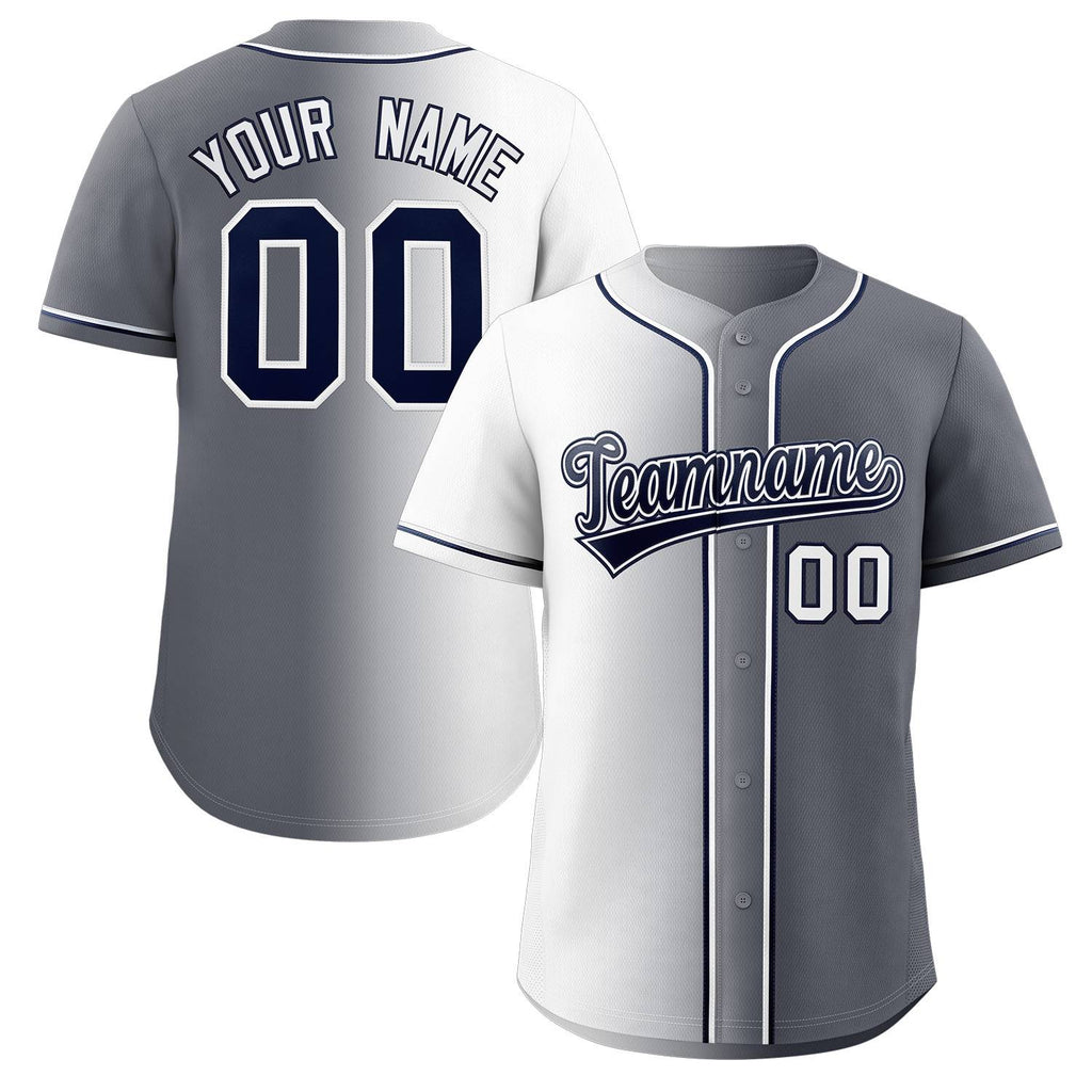 Custom Gradient Fashion Baseball Jersey Button Down Shirts