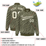 Custom Full-Snap Graffiti Patter College Jacket Stitched Name Number Big Size