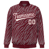 Custom Full-Snap Graffiti Patter College Jacket Stitched Name Number Big Size