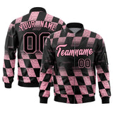 Custom Full-Zip Color Block Lightweight College Jacket Stitched Text Logo for Adult