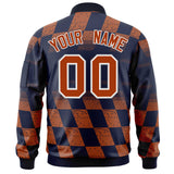 Custom Full-Zip Color Block Lightweight College Jacket Stitched Text Logo for Adult