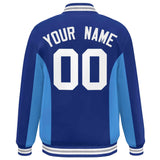 Custom Full-Snap Long Sleeves Color Block College Jacket Stitched Name Number