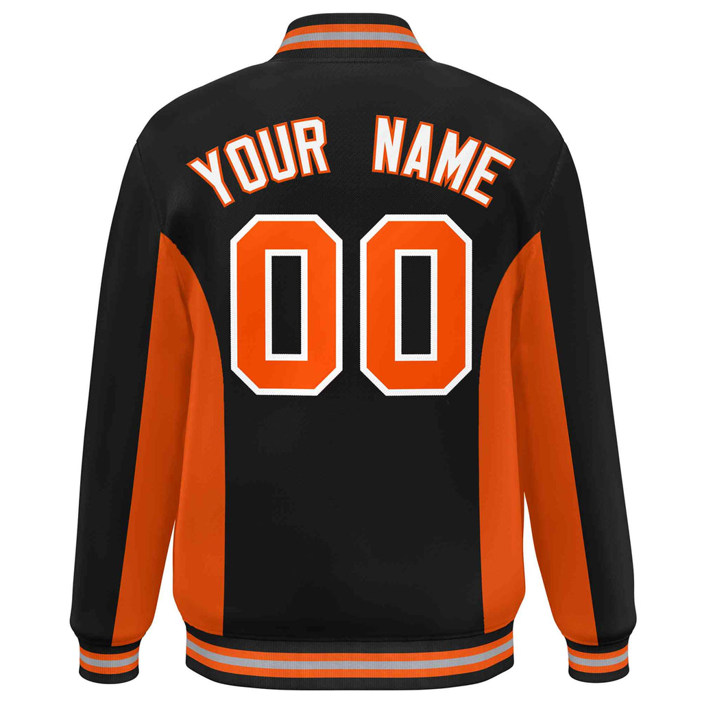 Custom Full-Snap Long Sleeves Color Block Letterman Jackets Stitched Letters