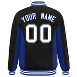 Custom Full-Snap Long Sleeves Color Block Varsity Baseball Jacket Stitched Letters Logo
