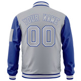 Custom Full-Zip Raglan Sleeves Varsity Baseball Jacket Lightweight Stitched Letters Logo