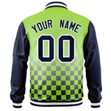 Custom Full-Zip Color Block Windreaker Letterman Jackets Stitched Text Logo for Adult