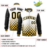 Custom Full-Zip Color Block Varsity Baseball Jacket Stitched Letters Logo