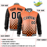Custom Full-Zip Color Block Varsity Baseball Jacket Stitched Letters Logo
