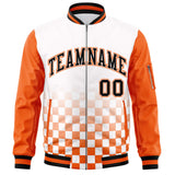 Custom Full-Zip Color Block Varsity Baseball Jacket Stitched Letters Logo