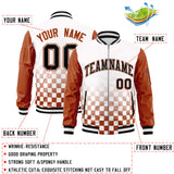 Custom Full-Zip Color Block Varsity Baseball Jacket Stitched Letters Logo