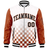 Custom Full-Zip Color Block Varsity Baseball Jacket Stitched Letters Logo
