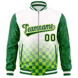 Custom Full-Zip Color Block Baseball Jackets Stitched Letters Logo Big Size