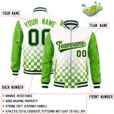 Custom Full-Zip Color Block Baseball Jackets Stitched Letters Logo Big Size