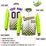 Custom Full-Zip Color Block Baseball Jackets Stitched Letters Logo Big Size
