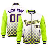 Custom Full-Zip Color Block Baseball Jackets Stitched Letters Logo Big Size