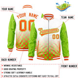 Custom Full-Zip Color Block Baseball Jackets Stitched Letters Logo Big Size