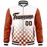 Custom Full-Zip Color Block College Jacket Stitched Letters Logo