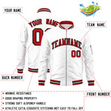 Custom Full-Zip Pure College Jacket Stitched Name Number Big Size